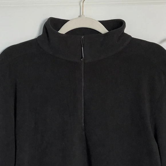 New! Rains Black Fleece Half Zip Pullover Top nwt 29700 - Picture 3 of 15